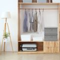 vidaXL Úložné boxy 2 ks látkové 50x30x25 cm sivé
