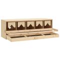 vidaXL Hniezdo pre sliepky, 5 priehradiek 117x33x38cm borovicový masív