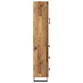 vidaXL Highboard Staré drevo 34,5 x 34 x 180 cm Kompozitné drevo