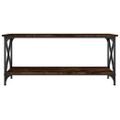 vidaXL Konferenčný stolík dymový dub 100x45x45cm sprac. drevo a železo