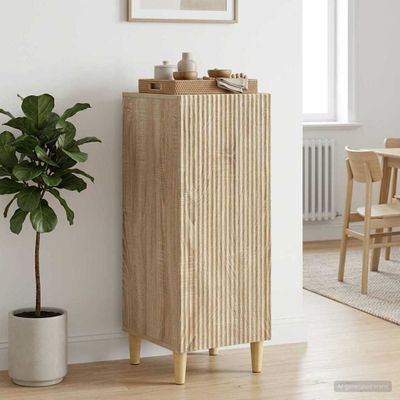 vidaXL Servírovacia skriňa Dub sonoma 33 x 34,5 x 90 cm