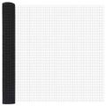 vidaXL Zvarené pletivo s podperami 10 x 1,2 m PVC potiahnutá oceľ Sivá