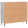 vidaXL Komoda betónová sivá 90x34x80 cm kompozitné drevo