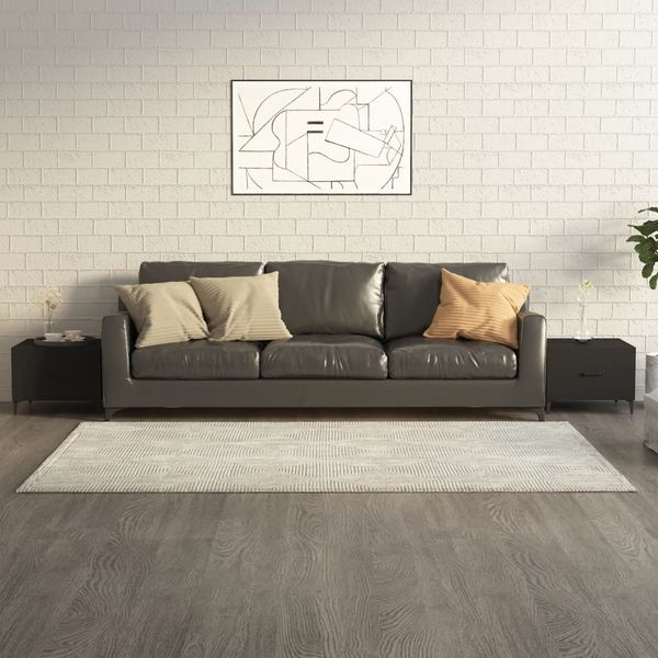 vidaXL Konferenčné stolíky s kovovými nohami 2 ks čierne 50x50x40 cm