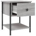vidaXL Nočné stolíky 2 ks sivé sonoma 34x35,5x45 cm kompozitné drevo