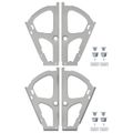 vidaXL Pánt pre flip zásuvku 2 ks Strieborná 235 x 155 x 30 mm Železo