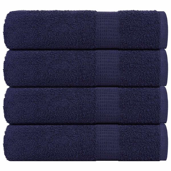 vidaXL Sprchové osušky FROGN 4 ks námornícka modrá 70x140 cm 360 g/m²