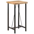 vidaXL Barový stôl 55x55x107 cm masívne mangové drevo a železo