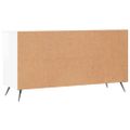 vidaXL Lavička na topánky, lesklá biela 102x35x55 cm, kompozitné drevo