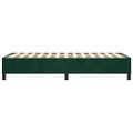 vidaXL Posteľný rám s boxspringom tmavozelený 100x200 cm zamat