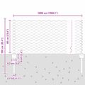 vidaXL Hexagonálny plot s stĺpom 50 x 0,6 m PVC potiahnutá oceľ Zelená