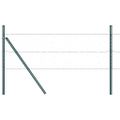 vidaXL Hexagonálny plotový základ 50 x 0,4 m PVC potiahnutá oceľ Sivá