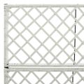 vidaXL Vyvýšený záhon s 3 kvetináčmi 83x30x130 cm polyratanový biely