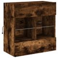 vidaXL TV nástenná skrinka s LED svetlami dub sonoma 58,5x30x60,5 cm