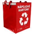 Tašky na triedený odpad SORT EASY 4 CARTON, 30x30x40cm, 4x36l, 4ks SIXTOL