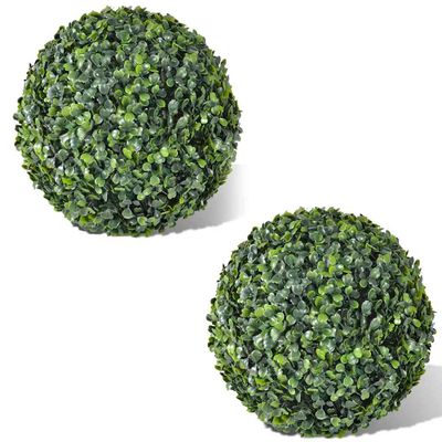 vidaXL Umelý krušpán v tvare gule 2 ks 35 cm