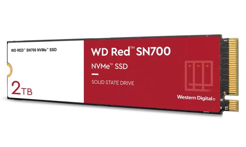 WD Red SN700 POWERED BY SANDISK/2TB/SSD/M.2 NVMe/Heatsink/5R SSD disk, interný, 2TB, M.2 2280, NVMe, PCIe Gen3