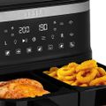TESLA AirCook DualZone Q450 XXL - multifunkčná duálna digitálna horúcovzdušná fritéza