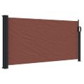 vidaXL Zaťahovacia bočná markíza, hnedá 100x500 cm