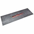 vidaXL Kuchynský koberec prateľný paprikový dizajn 45x150 cm