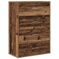 vidaXL Servírovacia skriňa Staré drevo 60 x 31 x 84 cm