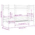 vidaXL Poschodová posteľ 75x190 cm borovicový masív