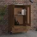 vidaXL Vysoká skrinka hnedý dub 70x31x115 cm spracované drevo