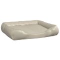 vidaXL Pelech pre psa béžový 80x68x23 cm umelá koža