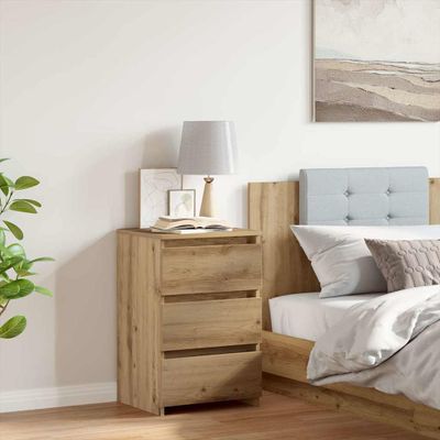 vidaXL Nočná skrinka Artisan Dub 40x35x62,5 cm Drevo