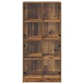 vidaXL Highboard Staré drevo 68 x 37 x 142 cm Kompozitné drevo