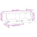 vidaXL Nástenná TV skrinka Dub sonoma 98 x 41 x 30 cm Kompozitné drevo