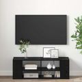 vidaXL Zostava TV skriniek 102 x 35 x 35 cm Čierny dub
