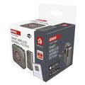 EMOS P5735SS GoSmart strieborný domový bezdrôtový zvonček do zásuvky s WiFi