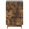 vidaXL Nočný stolík Dymový dub 43 x 41 x 66,5 cm Kompozitné drevo