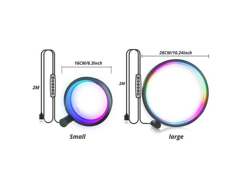 LED smart  osvetlenie stolný RGB 16cm Tuya