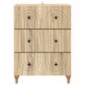 vidaXL Zásuvkový kabinet Dub sonoma 66 x 34,5 x 90 cm Kompozitné drevo
