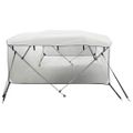 vidaXL Strieška Bimini so 4 oblúkmi a stenami 243x(200-213)x137 cm