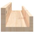 vidaXL Nástenné skrinky 2 ks 80x12x9 cm masívna borovica