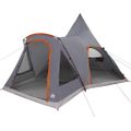 vidaXL Teepee stan pre 5 osôb 5 osoba Šedá a oranžová
