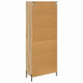 vidaXL Highboard Remeselný dub 69,5 x 34 x 180 cm Kompozitné drevo