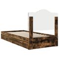 vidaXL Úložná posteľ Dymová dub 70 x 190 cm Kompozitné drevo