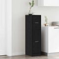 vidaXL Lekárenský kabinet Čierny dub 30 x 41 x 118 cm Kompozitné drevo