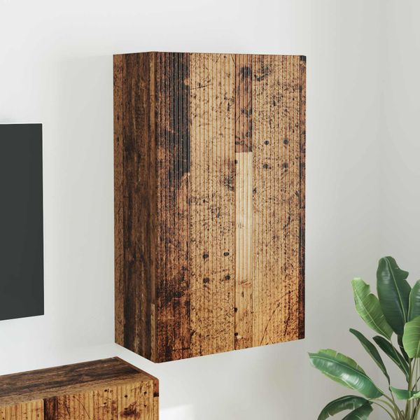 vidaXL TV nástenná skriňa Nástenný Staré drevo 59,5 x 31 x 100 cm