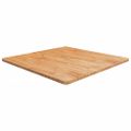 vidaXL Štvorcová stolová doska bledohnedá 90x90x2,5 cm lakovaný dub