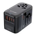 Blitzwolf BW-TA2 cestovný adaptér 5 v 1 2xUSB PD + 2xC QC + C GaN 100W