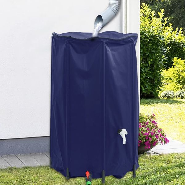 vidaXL Nádrž na vodu s kohútikom skladacia 500 l PVC