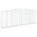 vidaXL Oblúkový gabionový kôš 400x30x140/160 cm pozinkované železo
