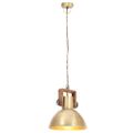vidaXL Industriálna závesná lampa 25 W mosadzná 30 cm okrúhla E27