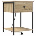 vidaXL Nočný stolík 2 ks Sonoma dub 42 x 41 x 56 cm Kompozitné drevo