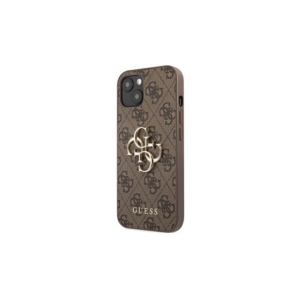 Guess puzdro pre iPhone 13 Pro / 13 6,1'' GUHCP13L4GMGBR hnedé tvrdé puzdro 4G Big Metal Logo